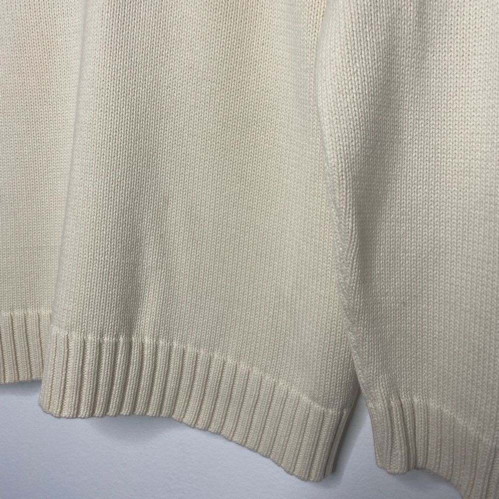 Lauren Ralph Lauren Quarter Zip-Up Knit Sweater Size Small Preppy Chunky - Picture 3 of 8
